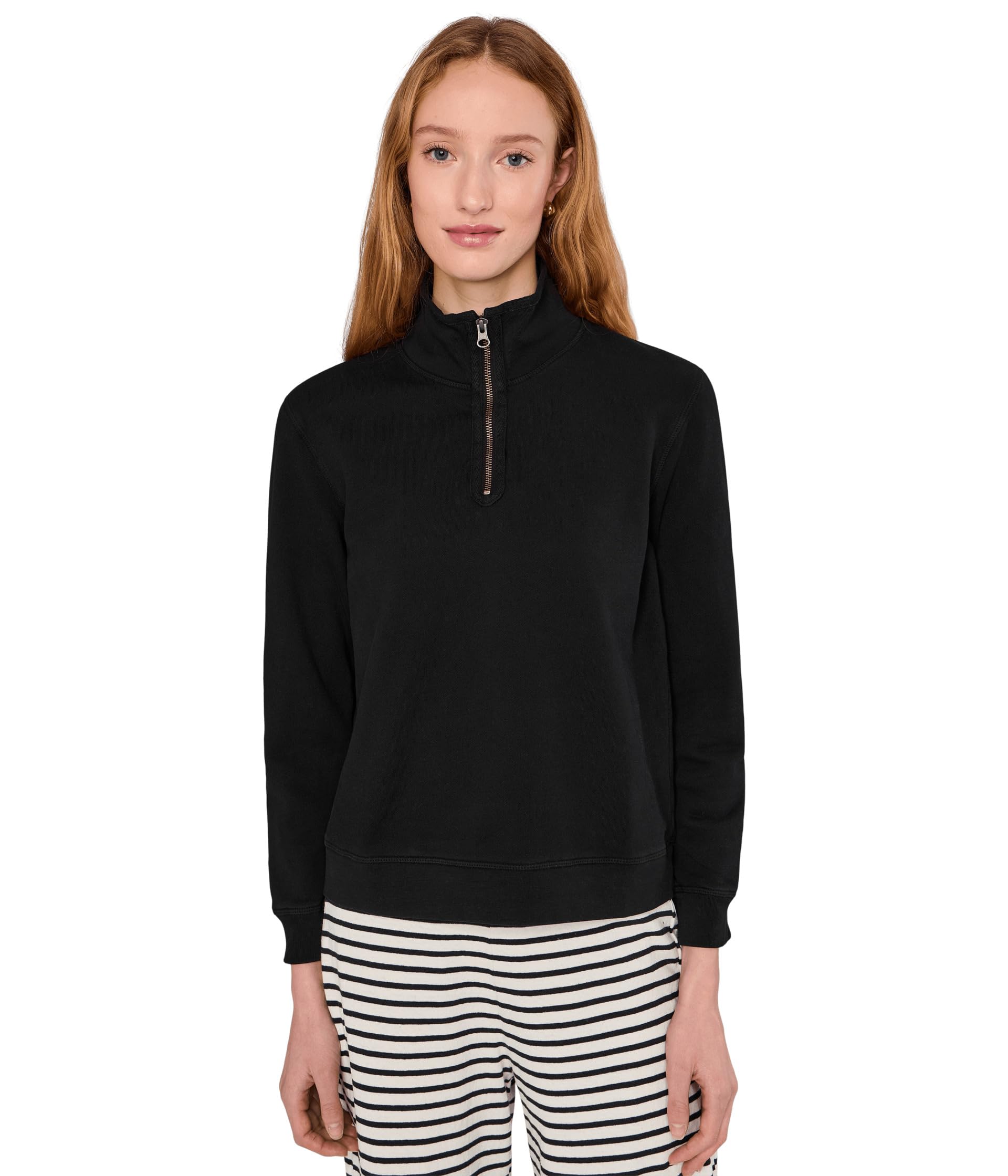Long Sleeve Half-zip Funnel Neck Sweatshirt
