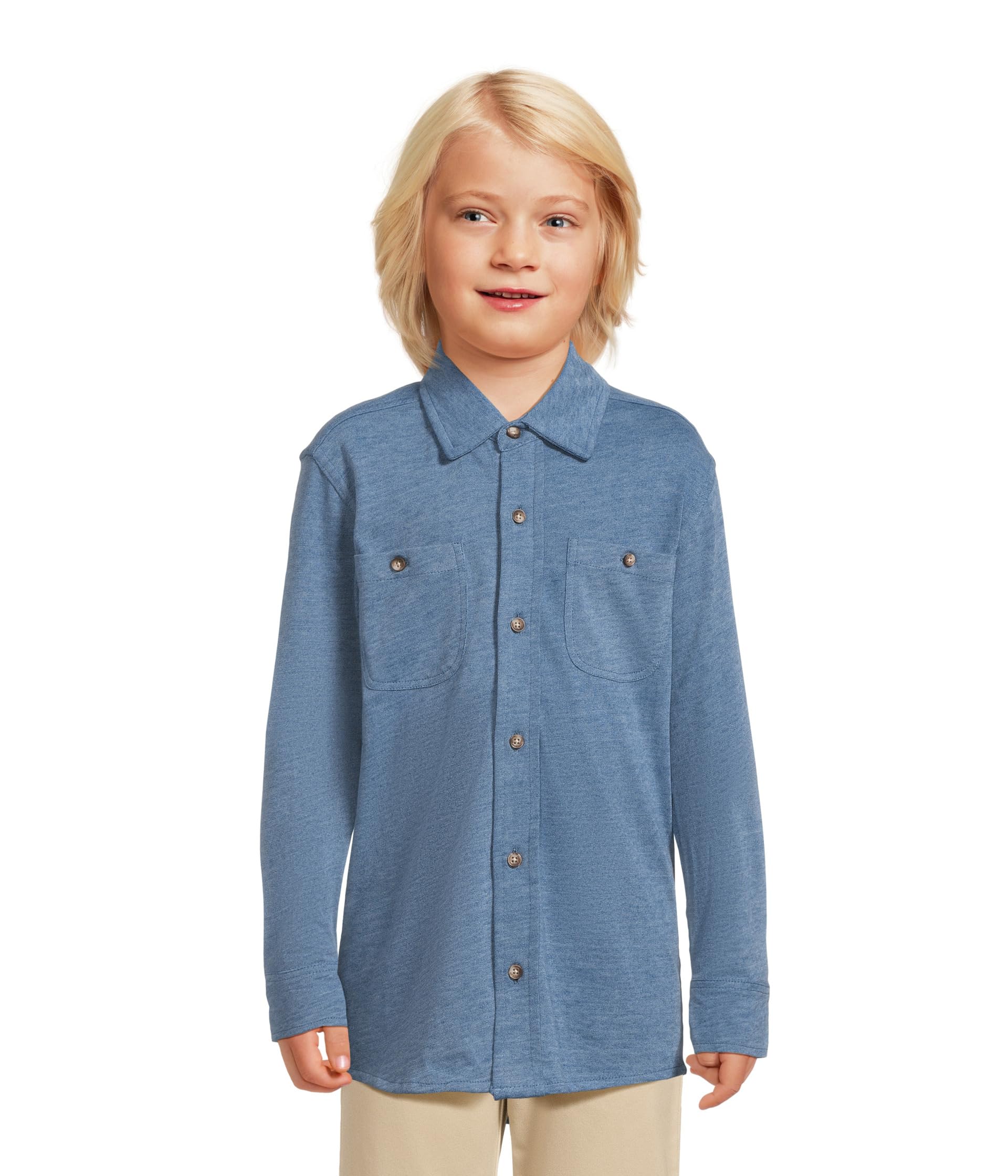 Рубашка XC Flex Stretch с длинным рукавом (Детский) от Johnston & Murphy Kids