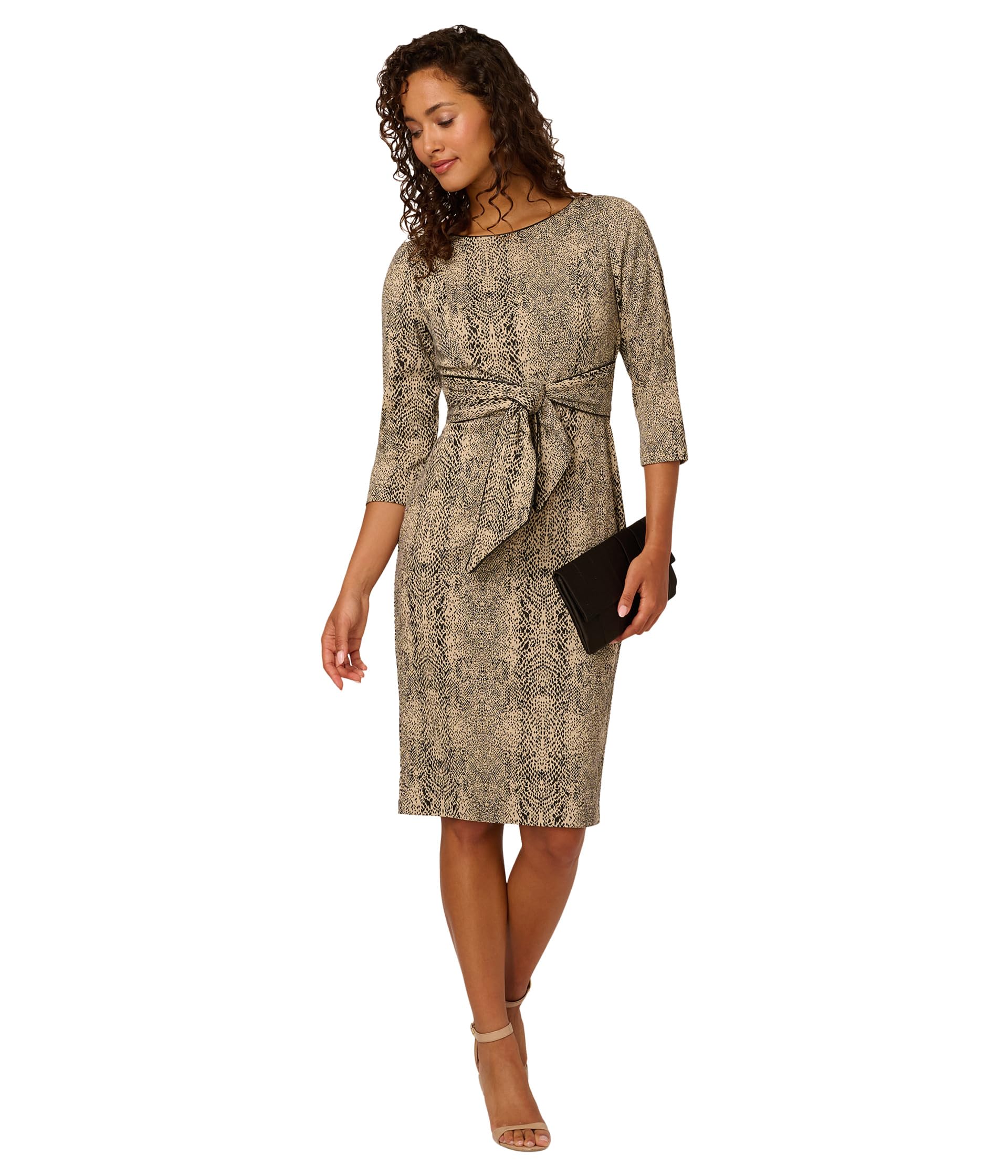 Animal Print Tie Dress
