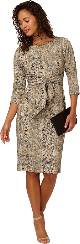 Animal Print Tie Dress
