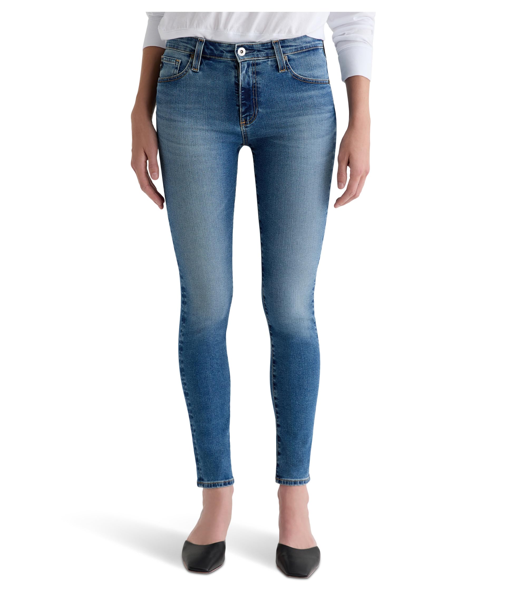 Farrah Mid Rise Skinny Ankle Jean In Adorn