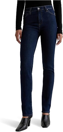 AG Jeans брюки Mari Mid Rise Straight Extended в цвете Modern Indigo