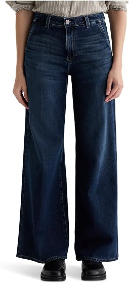 Джинсы Stella Mid Rise Wide Leg Palazzo In Poise от AG Jeans