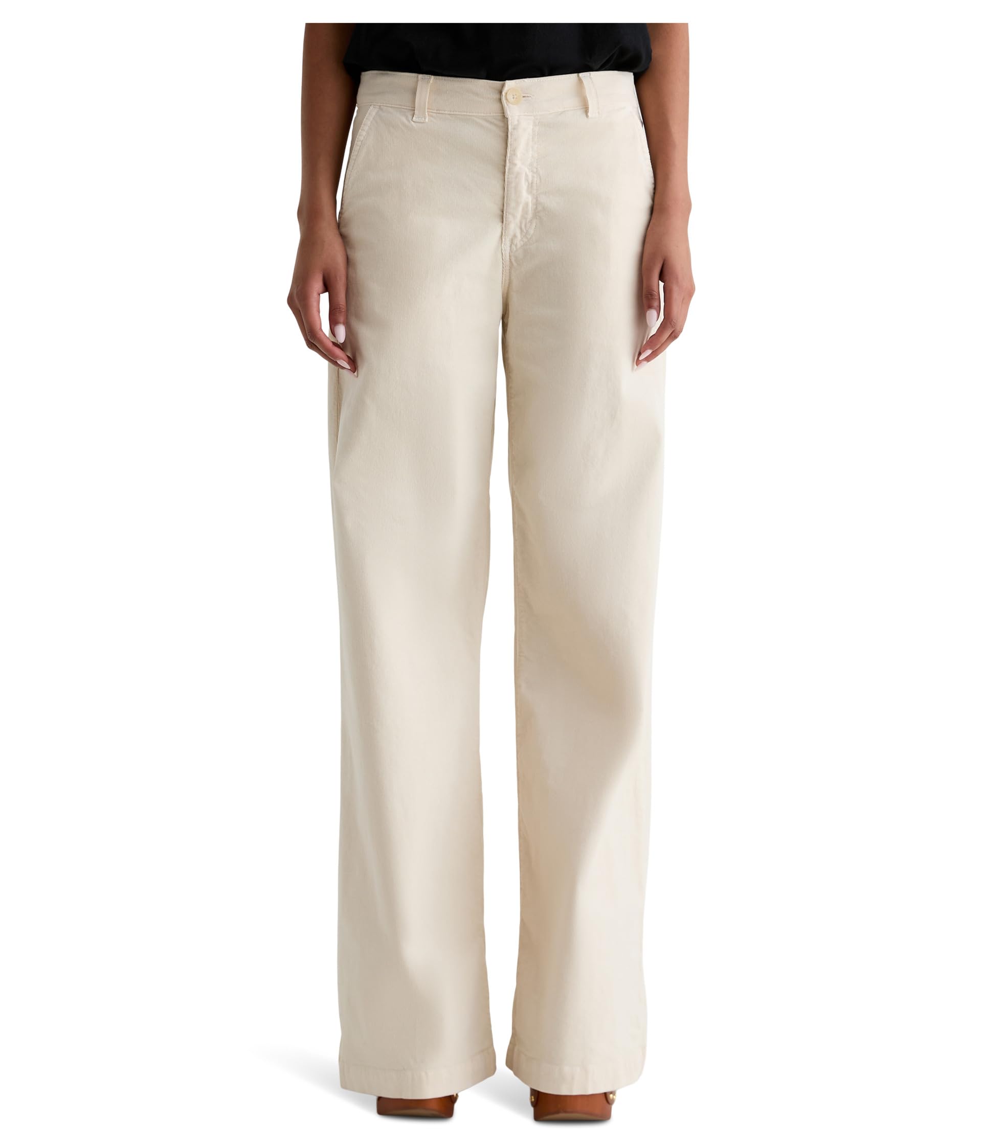 Stella Mid Rise Wide Leg Palazzo Pant In Opal Stone