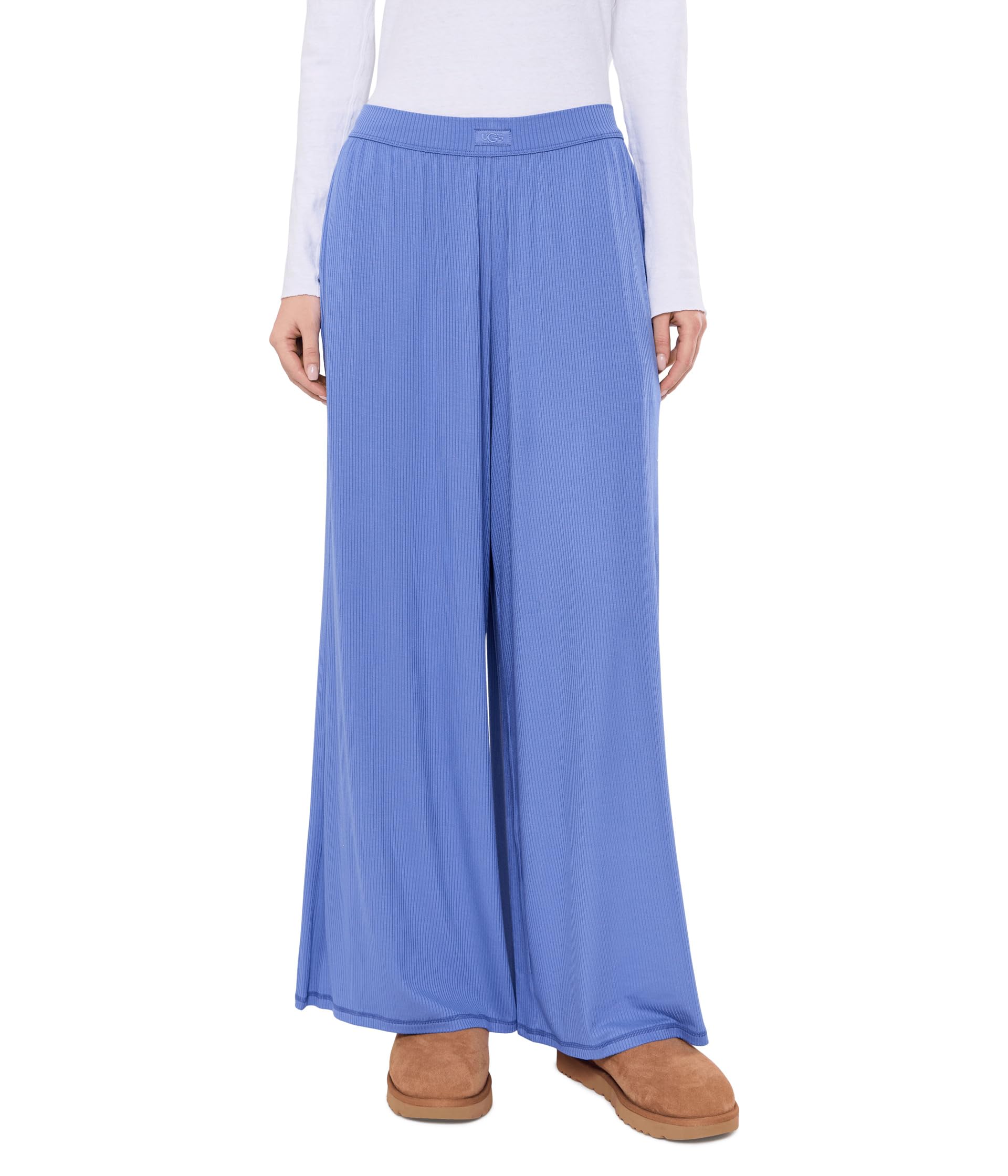 Imogen Wide Leg Pants Rib