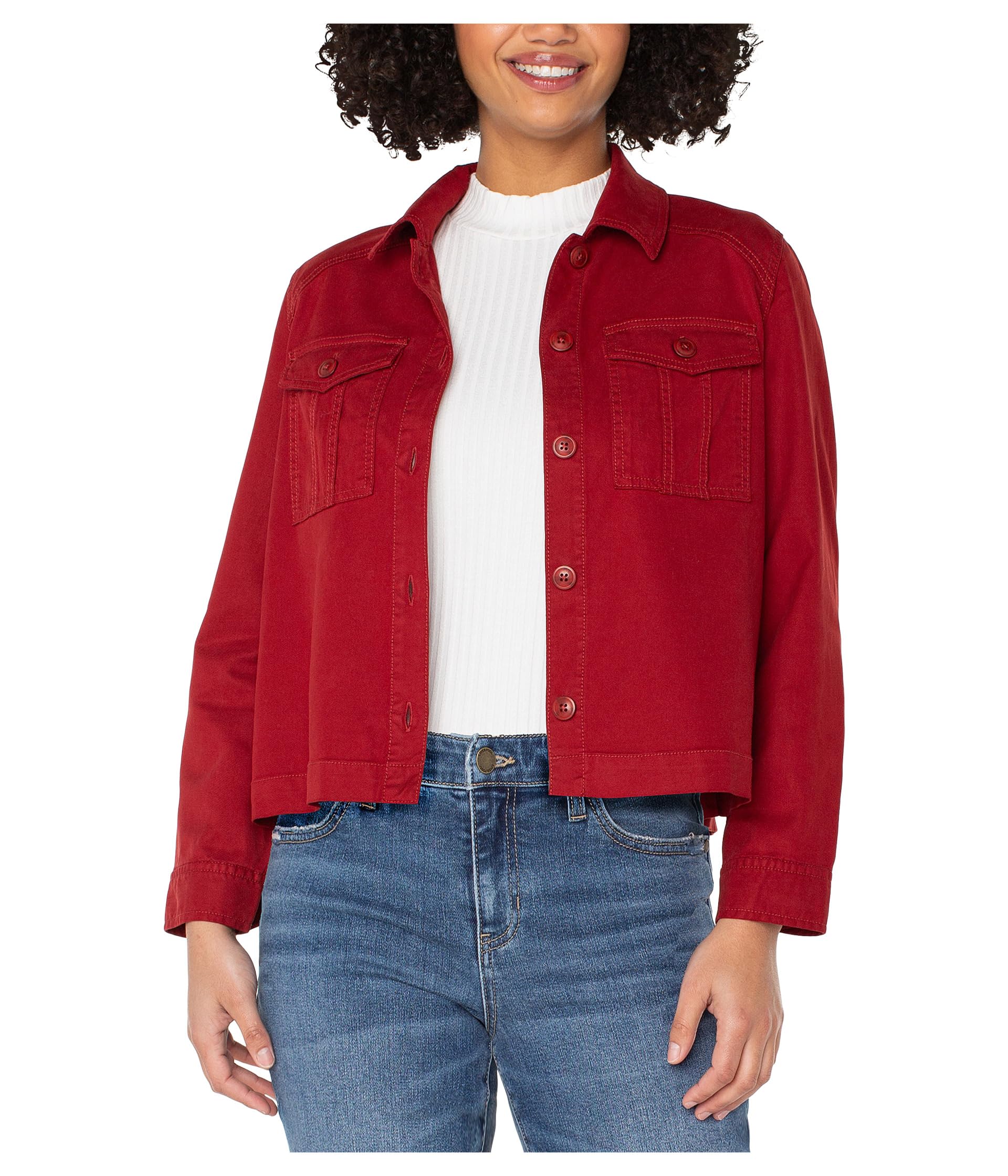 Pleat Back Crop Jacket