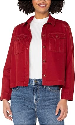 Pleat Back Crop Jacket