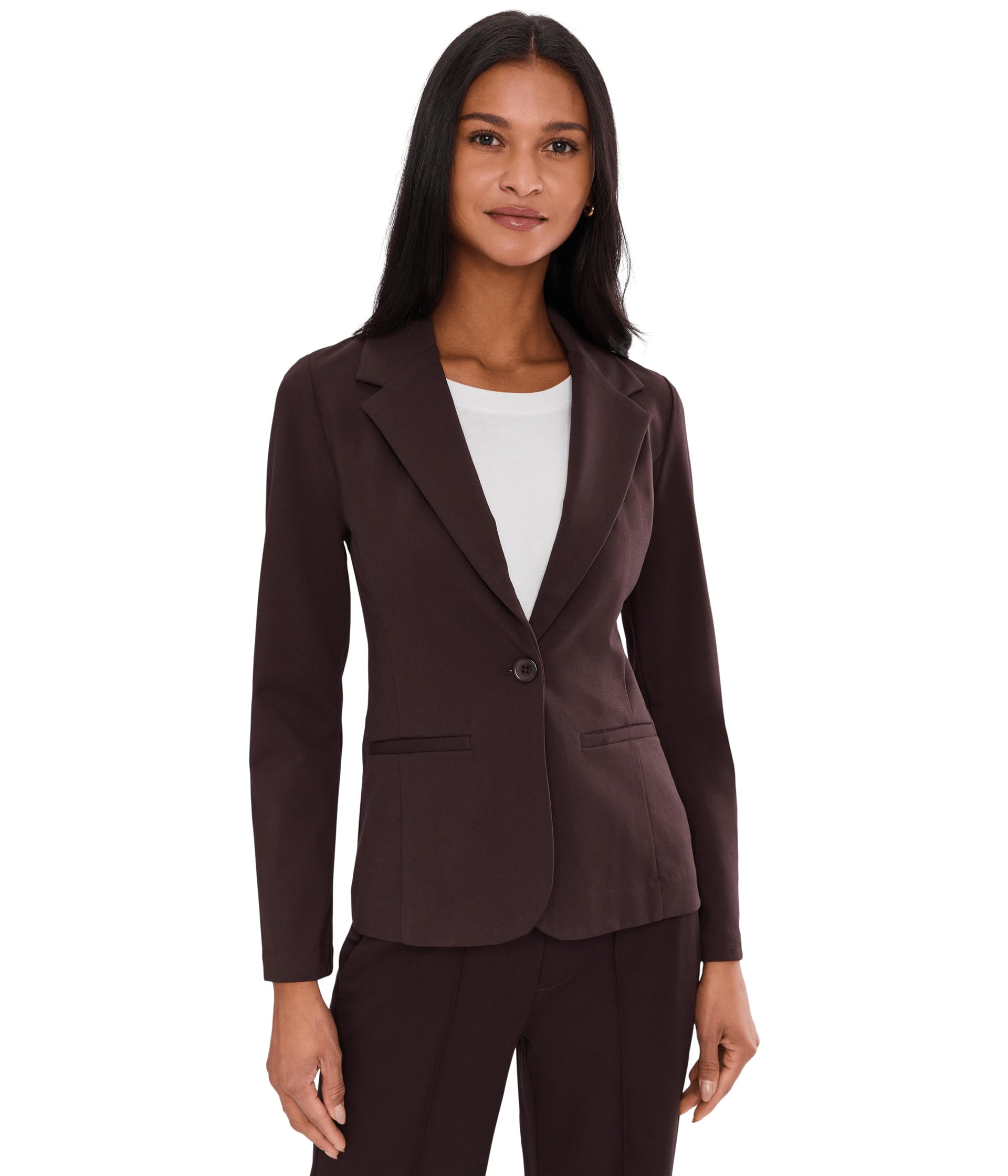 Super Stretch Ponte Fitted Blazer