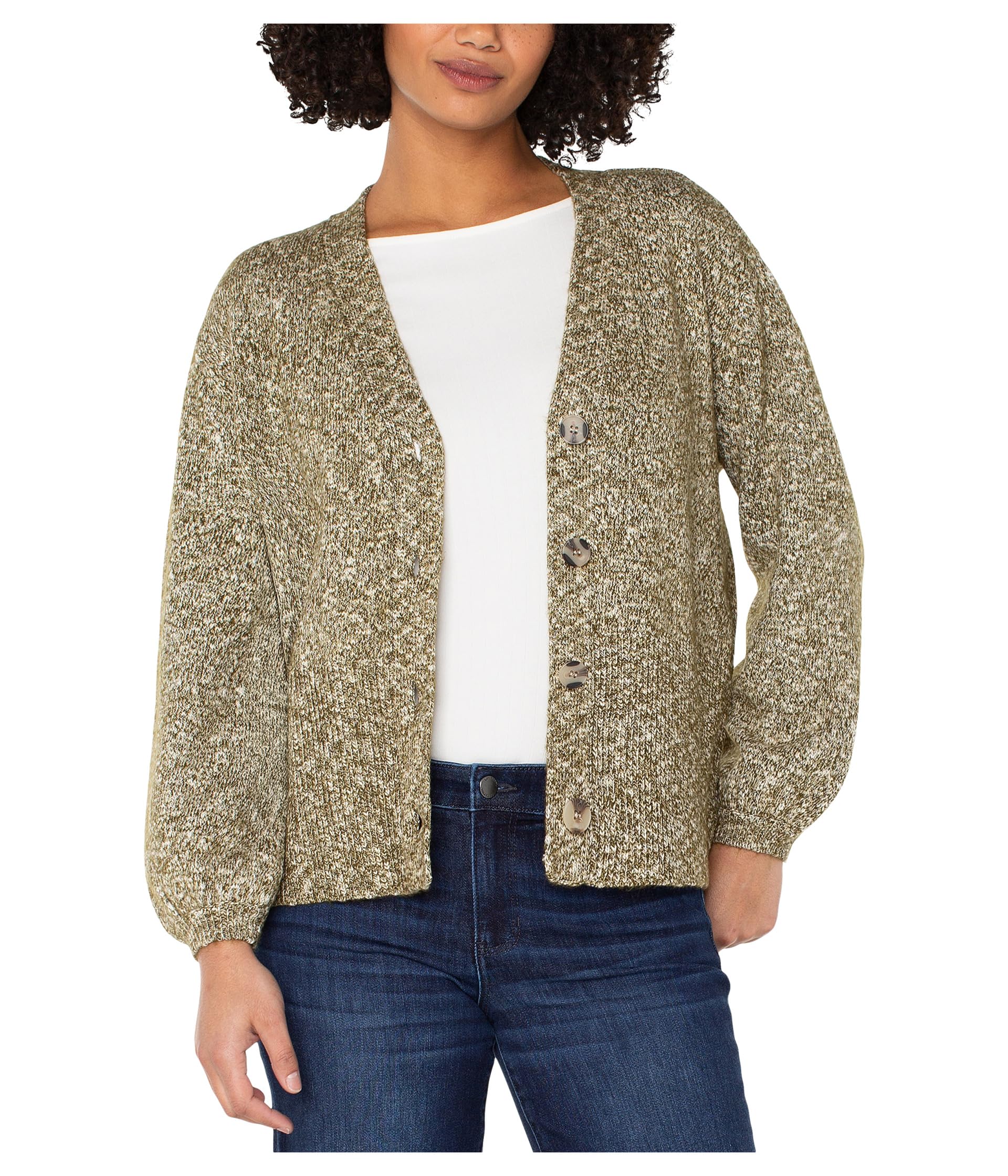 Long Sleeve Button Front Cardigan Sweater