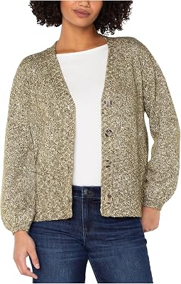 Long Sleeve Button Front Cardigan Sweater