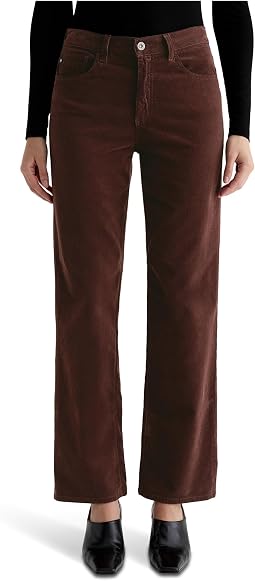 Джинсы Brinley Mid Rise Straight In Coffee Bean
