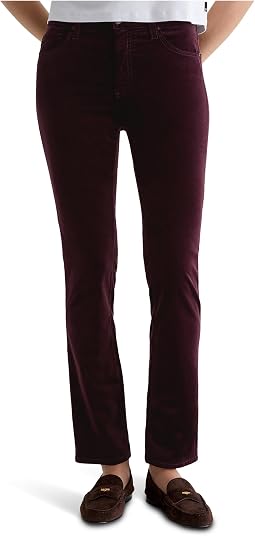 Женские джинсы Mari Mid Rise Slim Straight в цвете Winery
