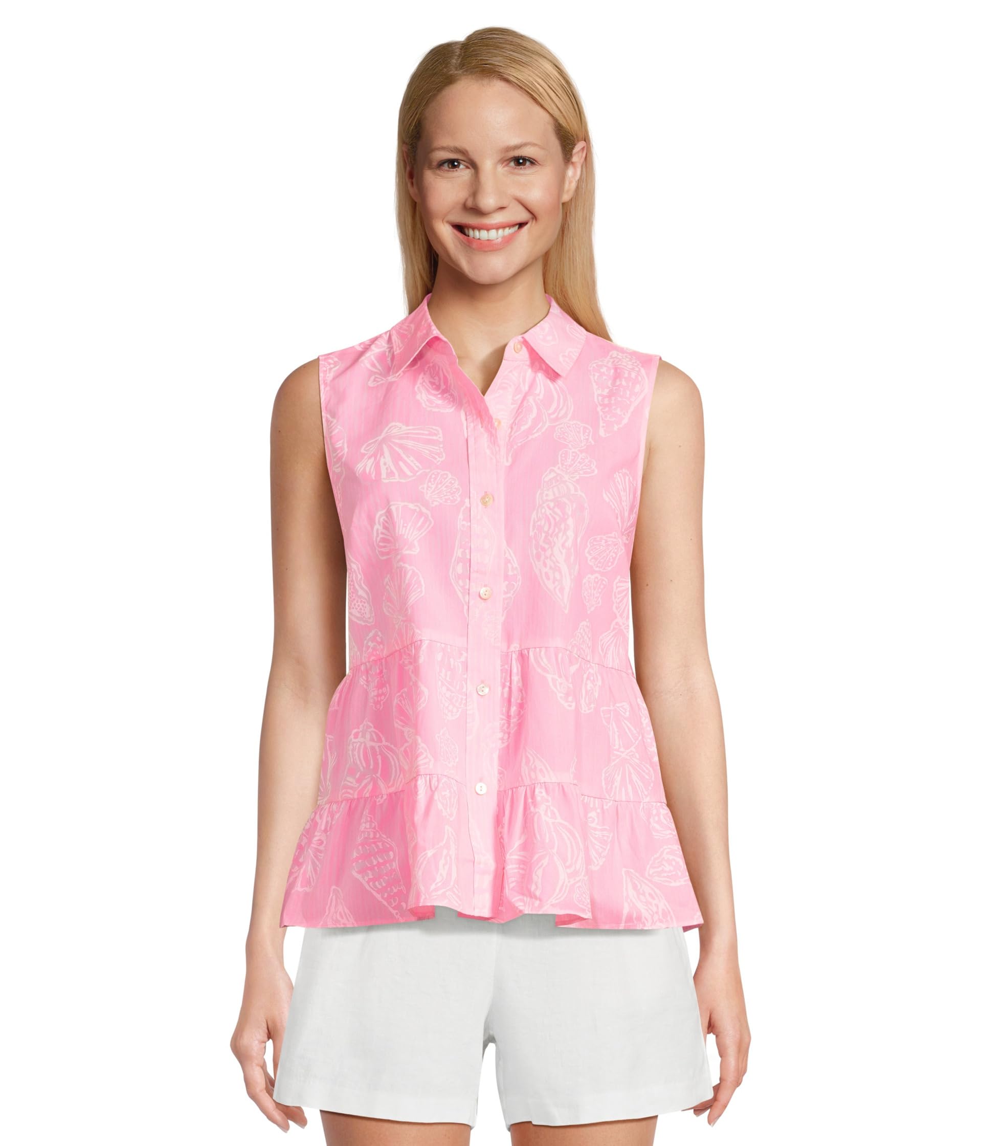 Breah Sleeveless Button D