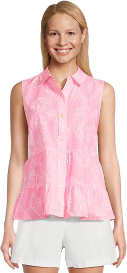 Breah Sleeveless Button D