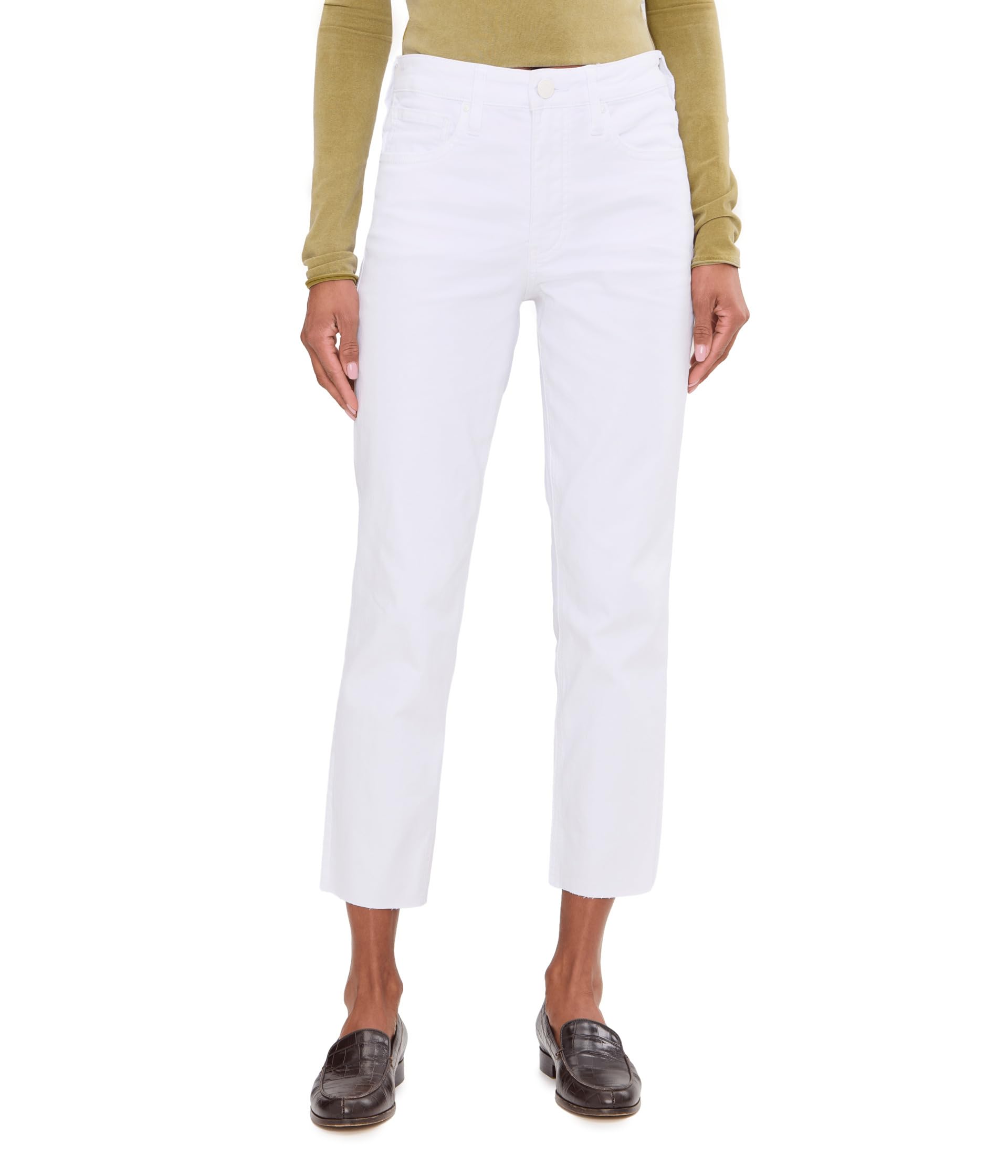 Женские джинсы Petite Rachael High-Rise Fab Ab Mom Raw Hem