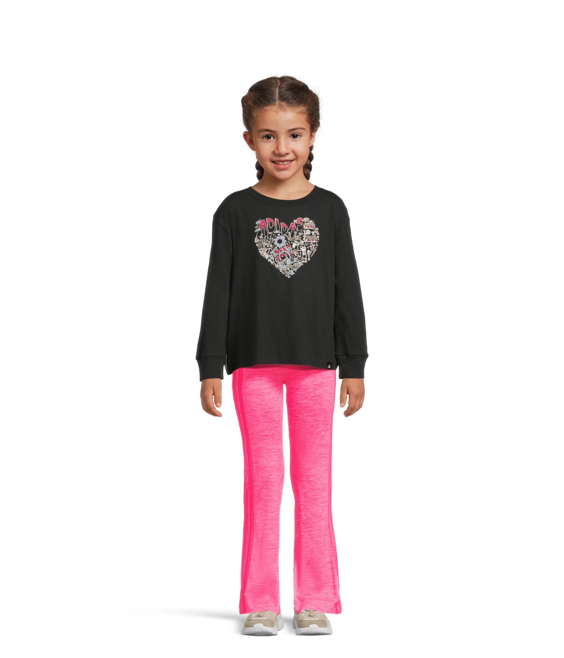 Graphic Tee Flare Pant Set (Toddler/Little Kid)