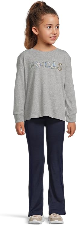 Комплект из футболки с принтом и шорт Graphic Heather Tee Flare Pant (Детский)