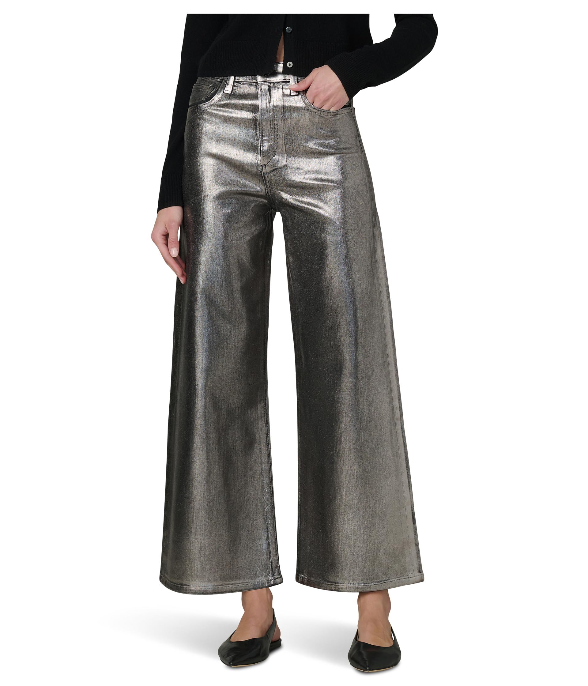 The Mia Wide Leg Ankle Foil