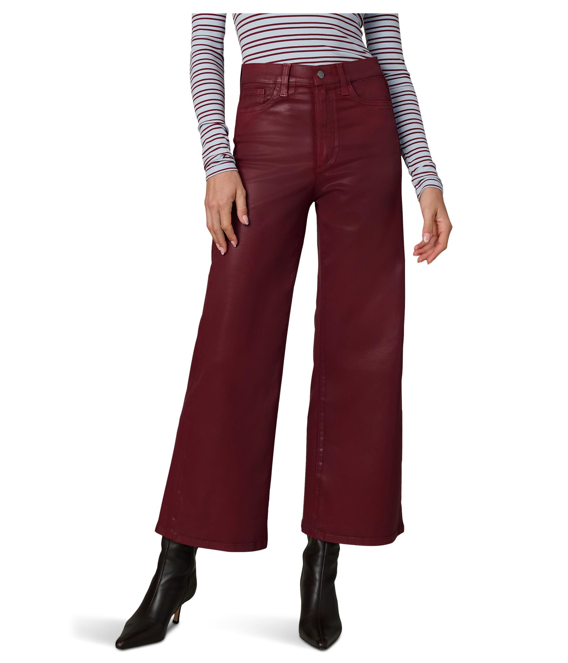 The Mia Wide Leg Ankle Coated