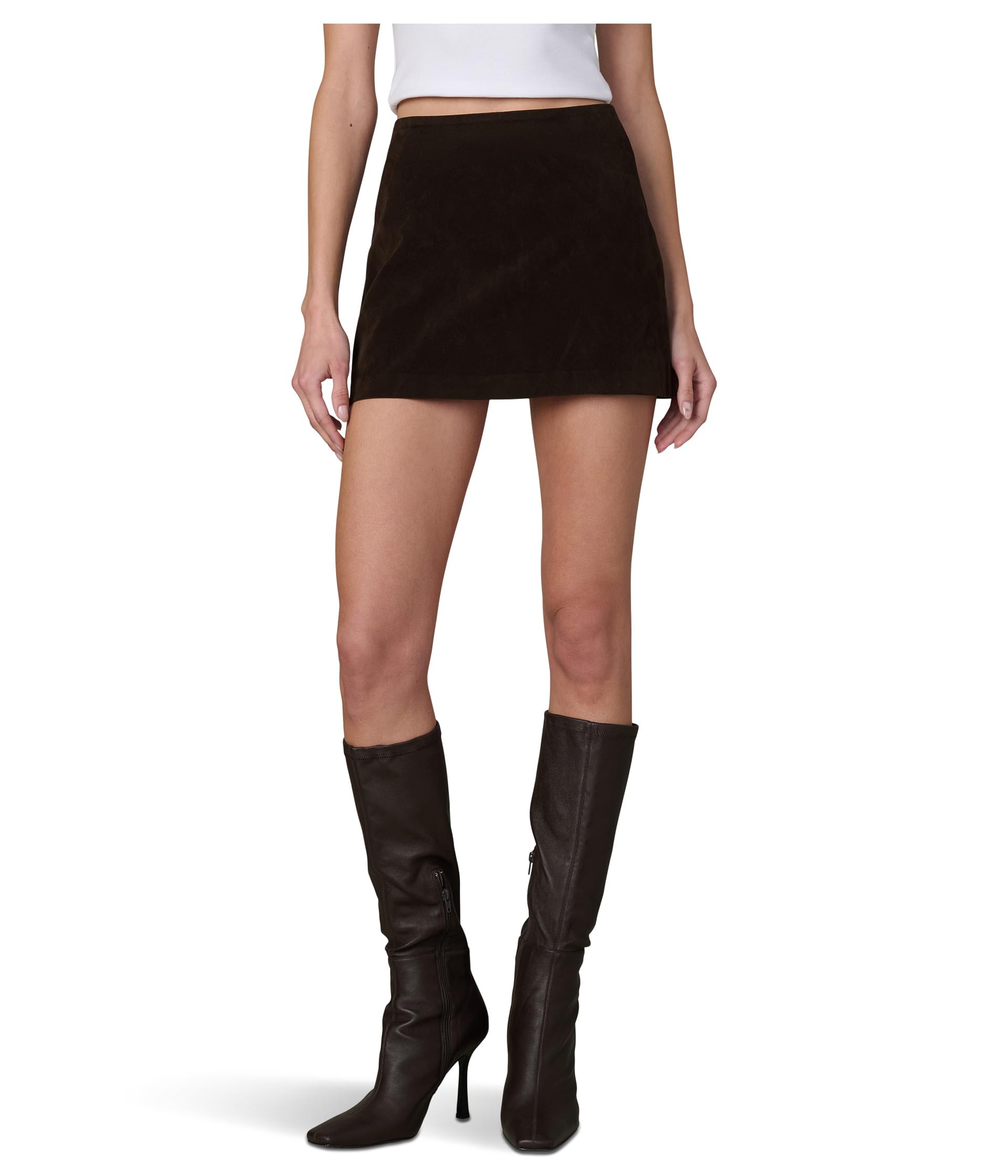 The Vegan Suede Mini Skirt