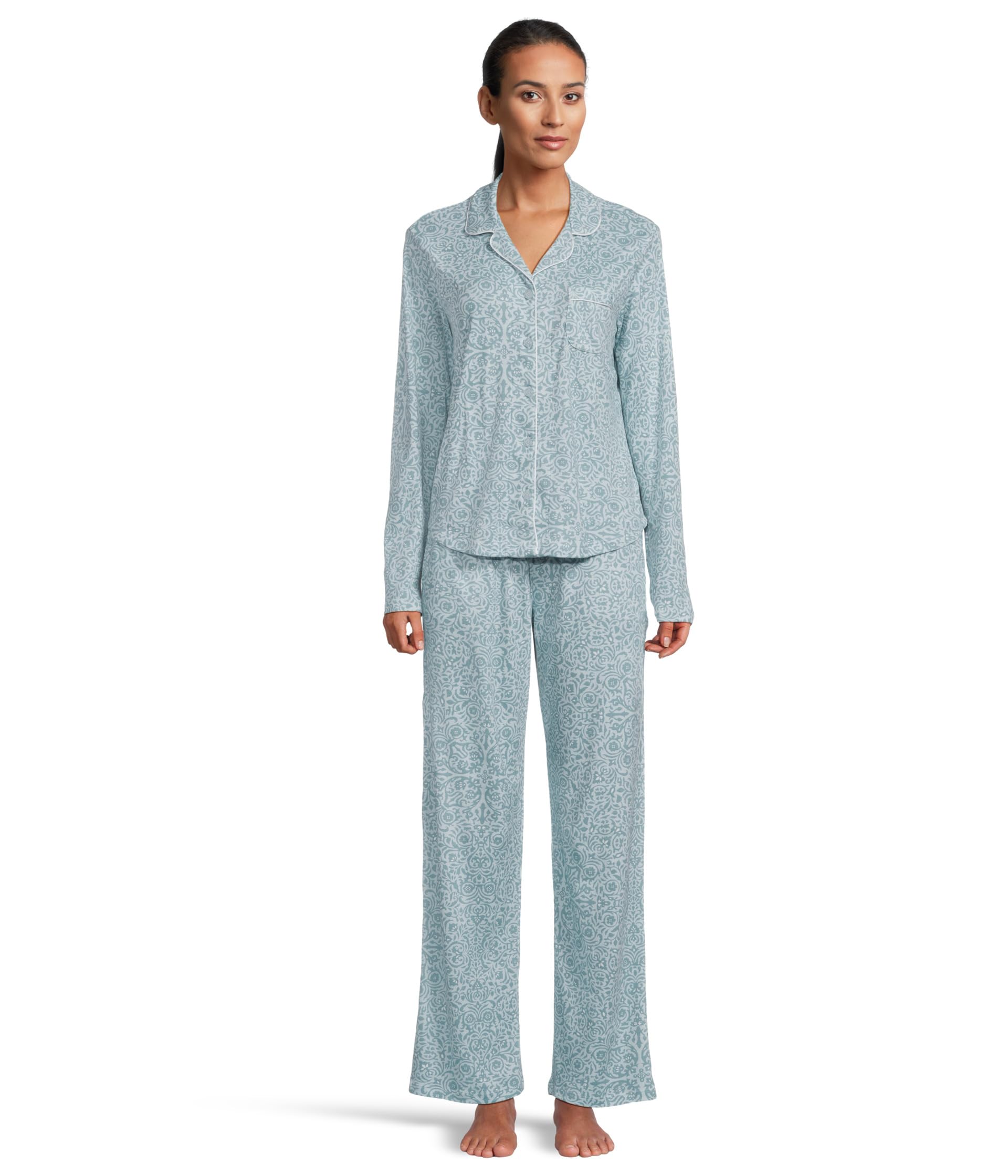 Novelty Print Long Sleeve Girlfriend Pajama Set пижама Karen Neuburger Женская