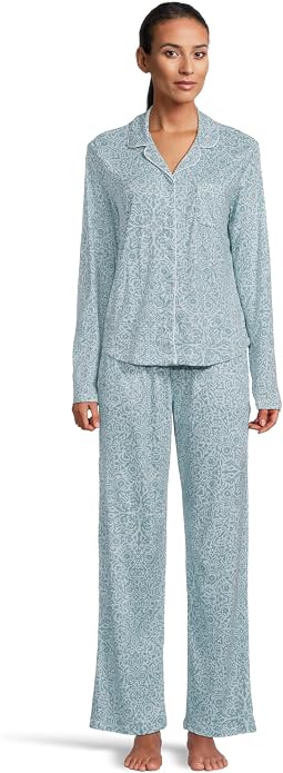 Novelty Print Long Sleeve Girlfriend Pajama Set пижама Karen Neuburger Женская