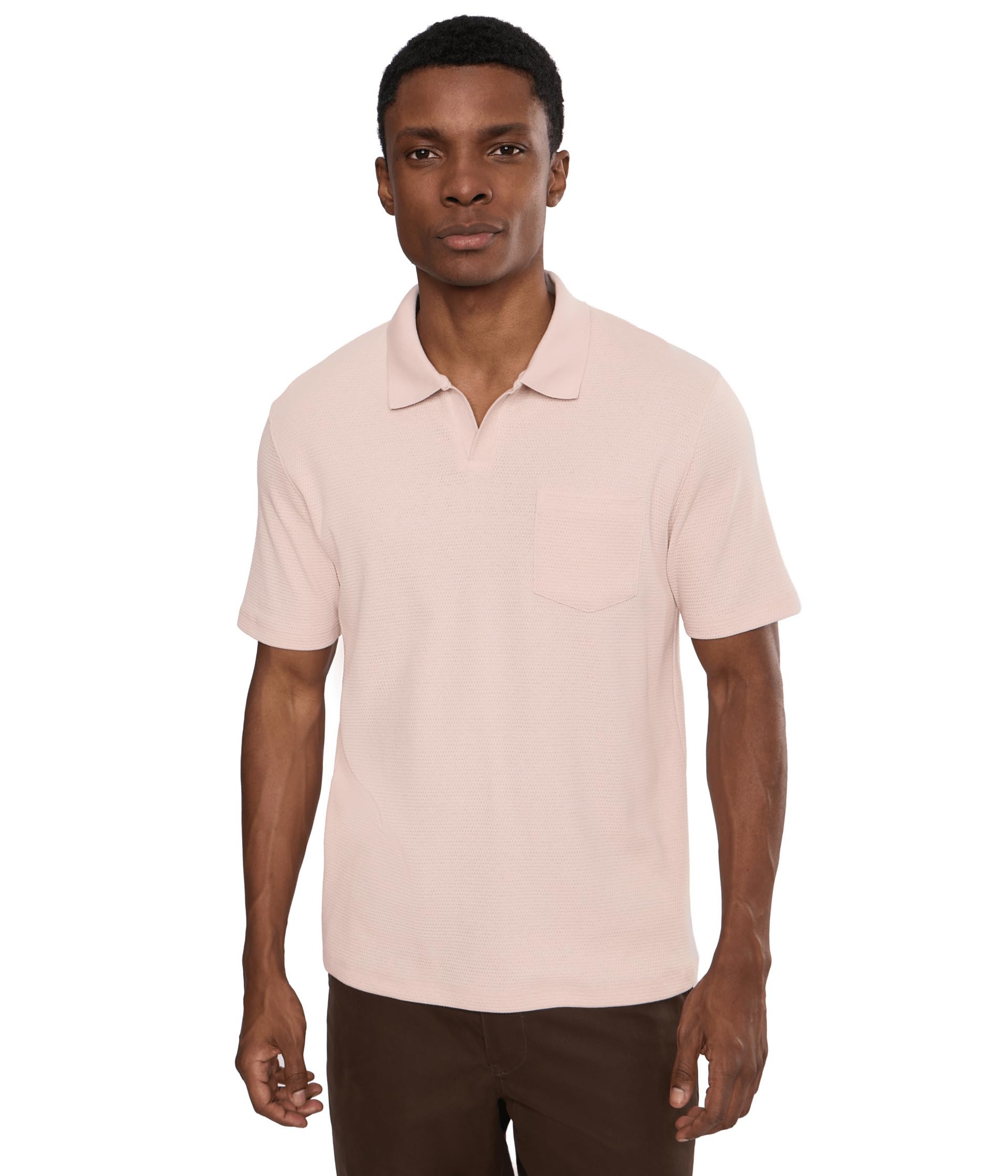 Short Sleeve Johnny Collar Vince Мужской