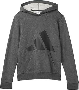Свитшот adidas Kids Essential Big Logo Fleece Heather Hooded Pullover (Big Kid)