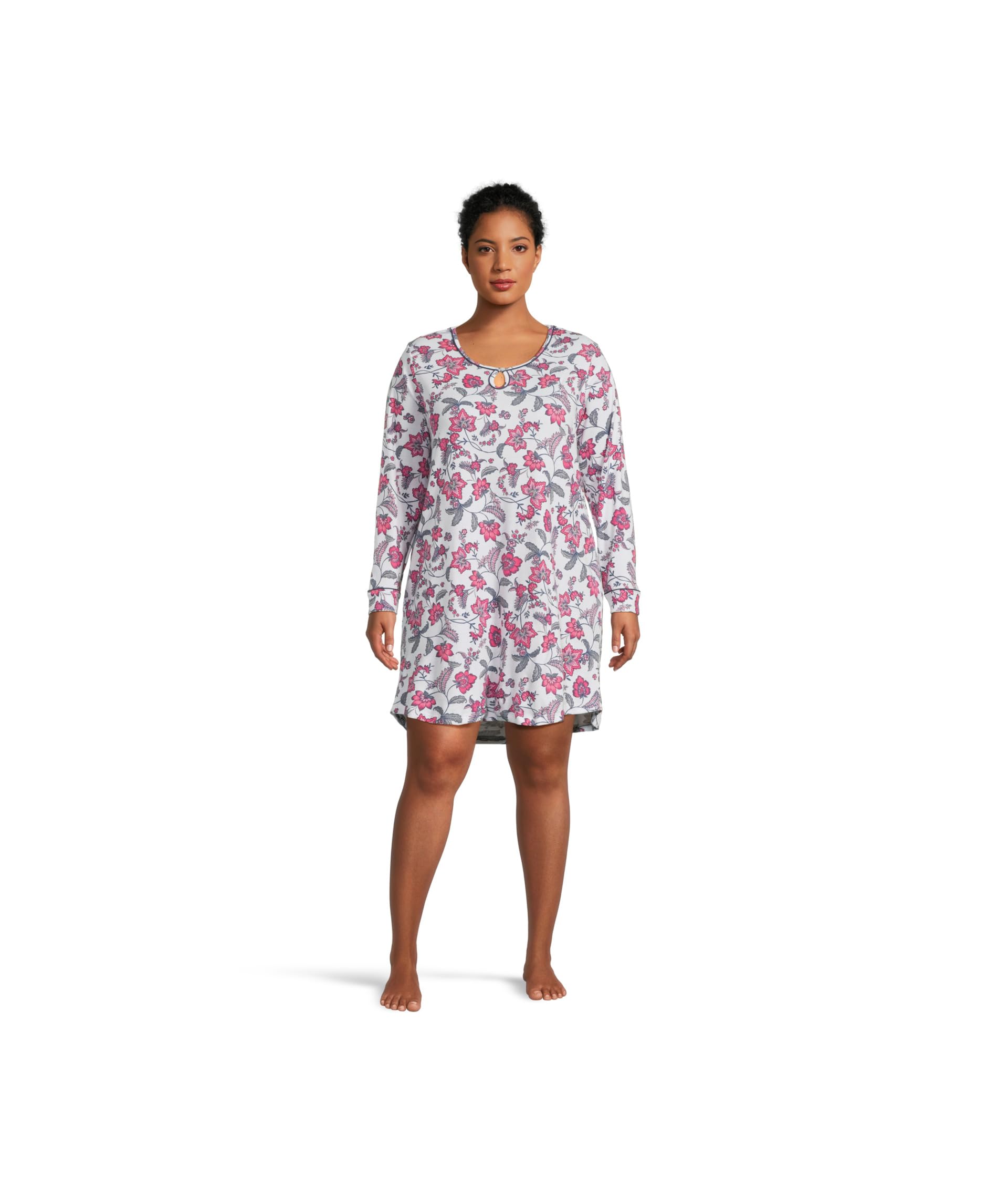 Plus Size Jolly & Bright Long Sleeve Nightgown