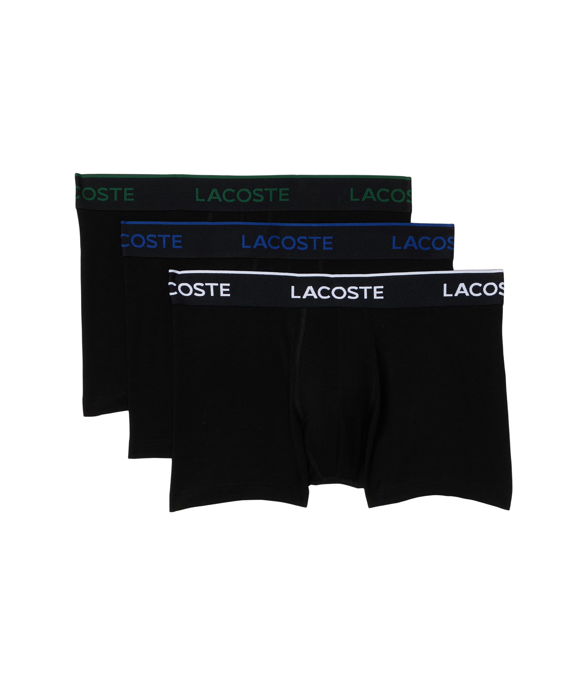 3-Pack Crocodile Logo Trunks