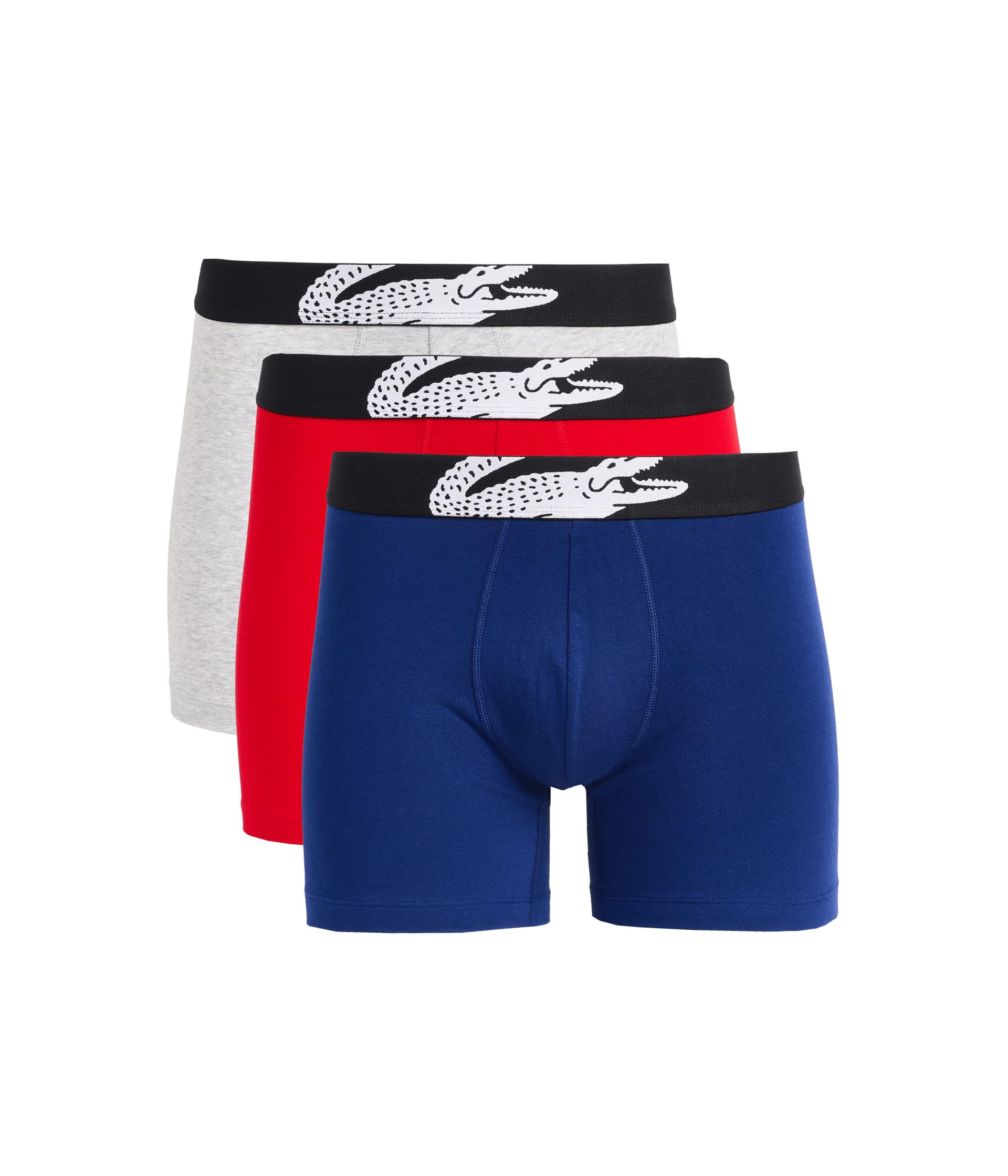 3-Pack Crocodile Logo Boxer Briefs