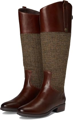 Brown Multi Tweed Wide Calf