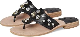 Jacks Flat Jeweled Sandals