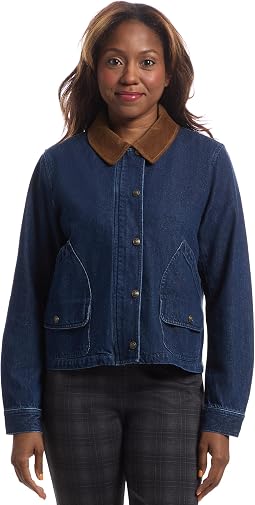 Barn Jacket denim jacket с воротником из вельвета