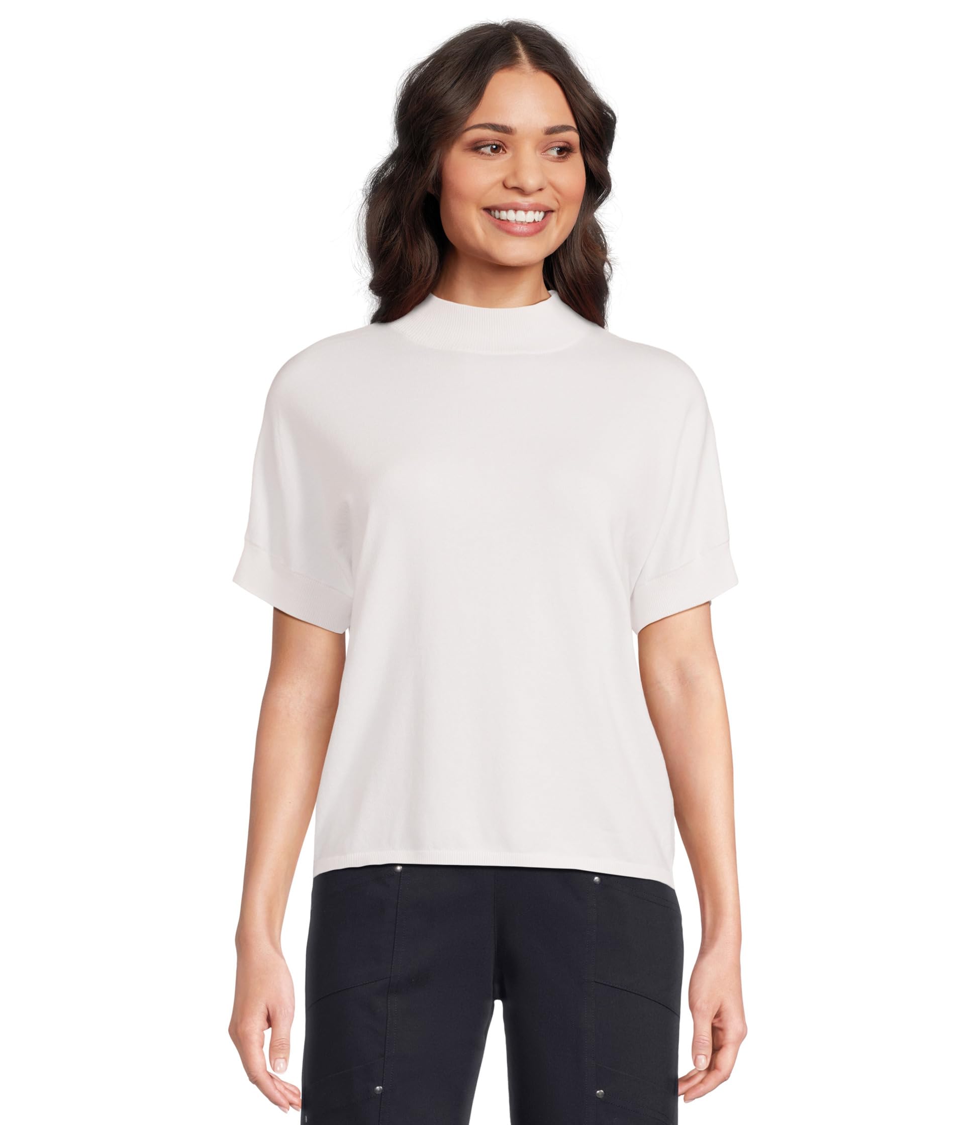 Modal Knits - High Neck Sweater with Extended Sleeves