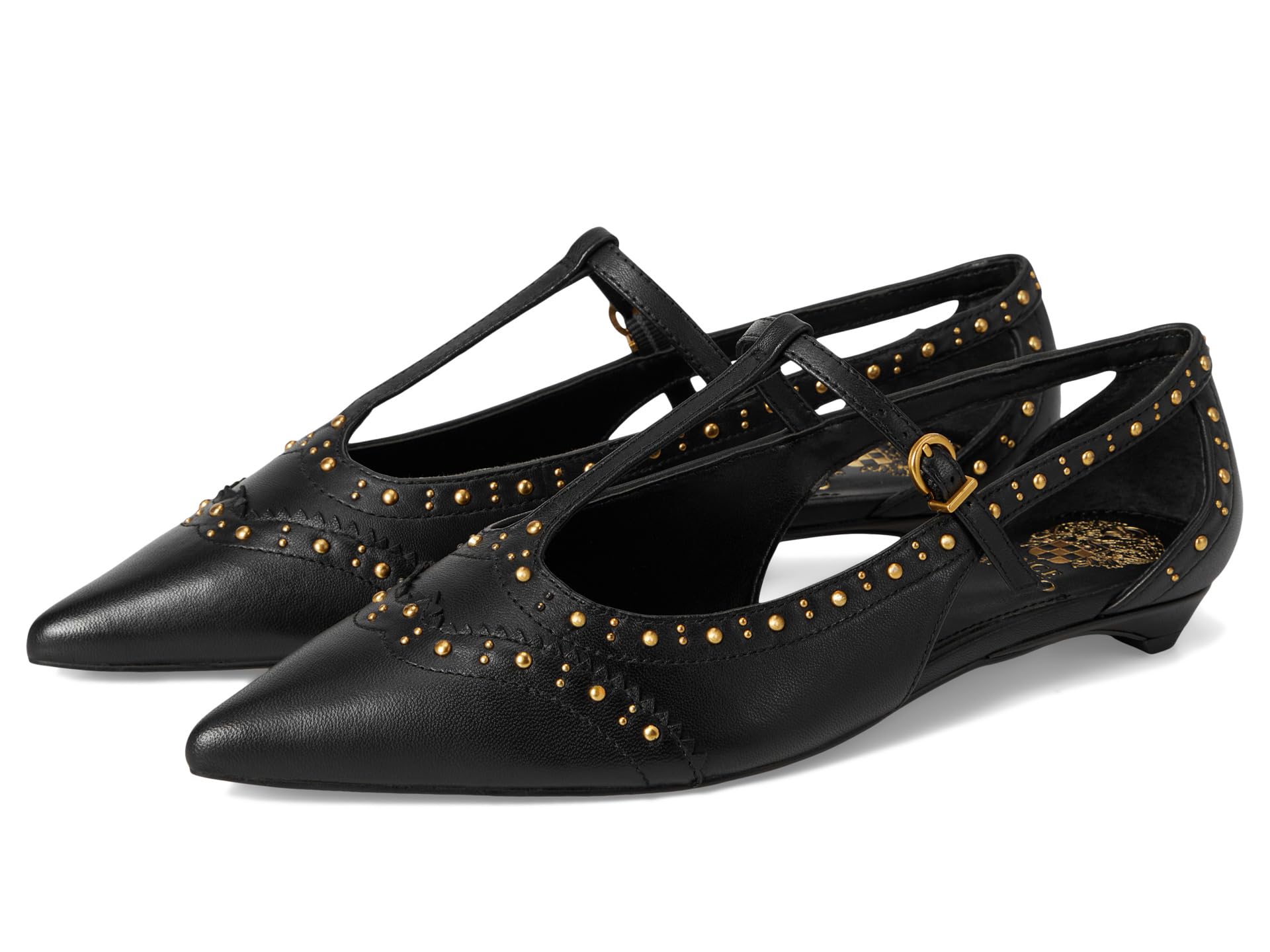 Лоферы Valkie Studded Kitten Heel T-strap Flat Mule