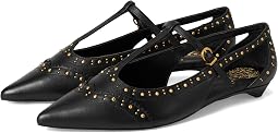 Лоферы Valkie Studded Kitten Heel T-strap Flat Mule