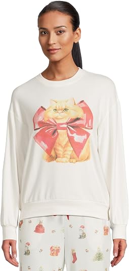 Feline Festive Crewneck Top