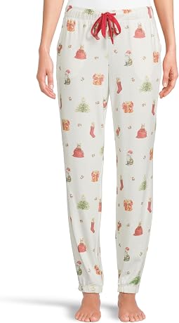 Feline Festive Banded Pj Pants