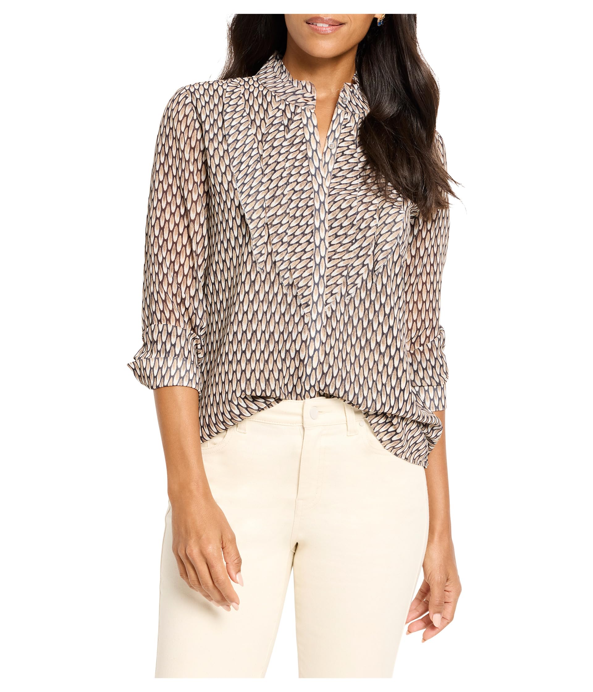 Женский топ Abstract Dot Falling Chiffon