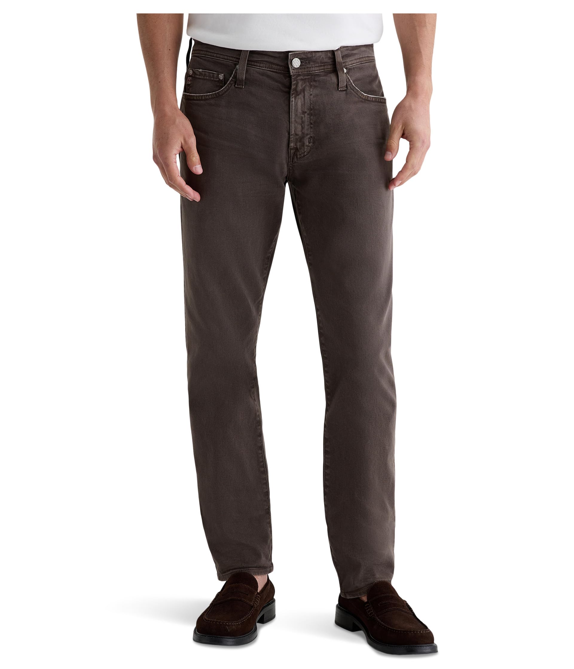 Tellis Modern Slim Jeans In 7 Years Sulfur Brown Slate