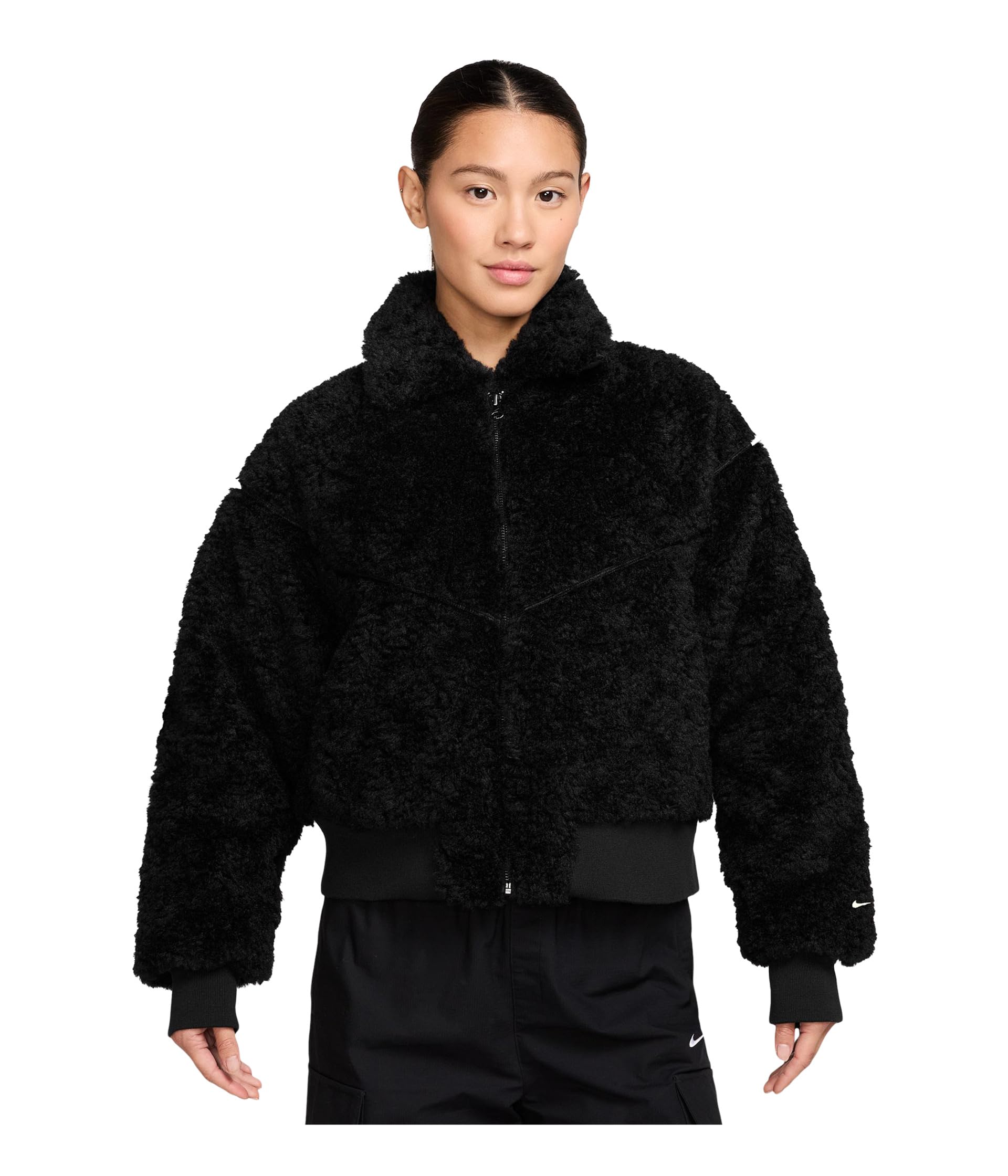Sportswear Essential Fur Bomber Jacket