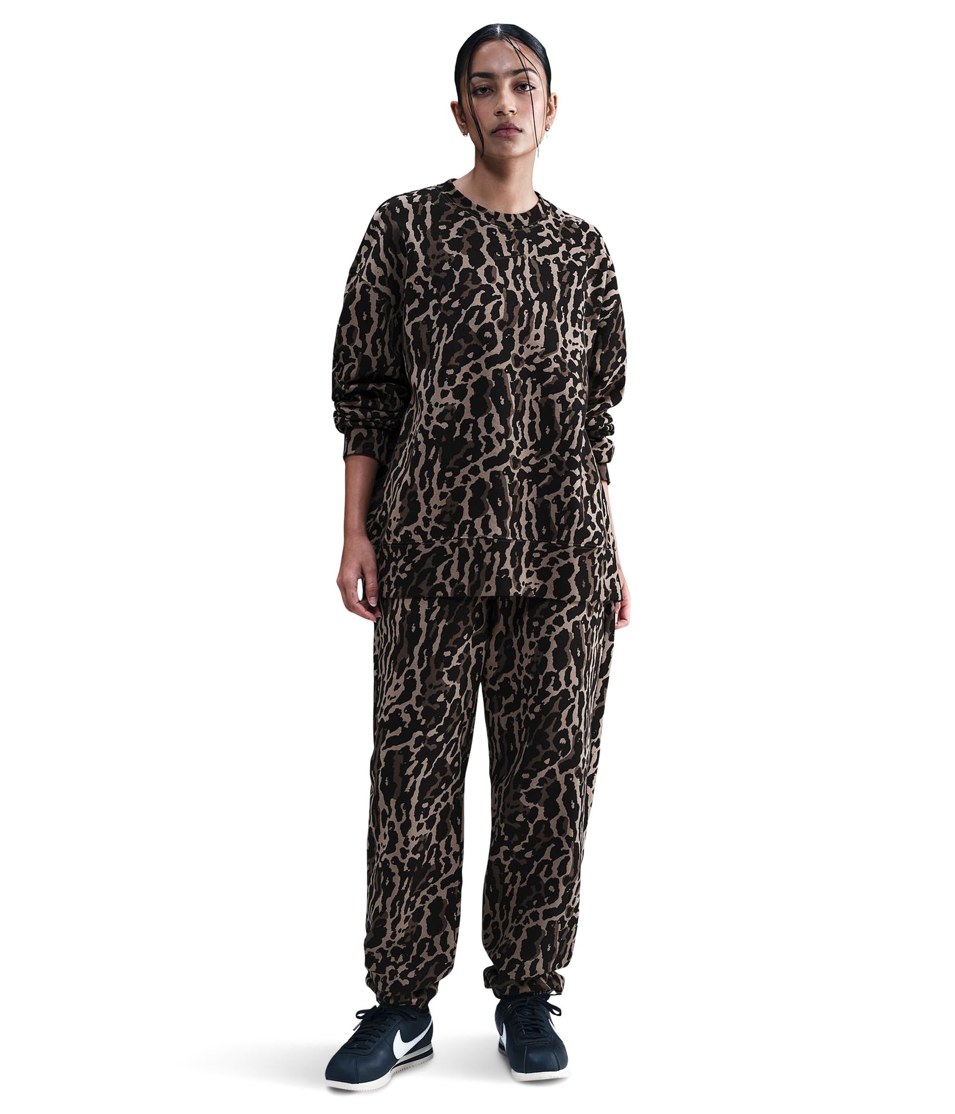 Sportswear Phoenix Fleece Oversized All Over Print Crew