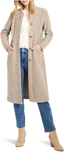 Sherpa Tweed Knit Topcoat