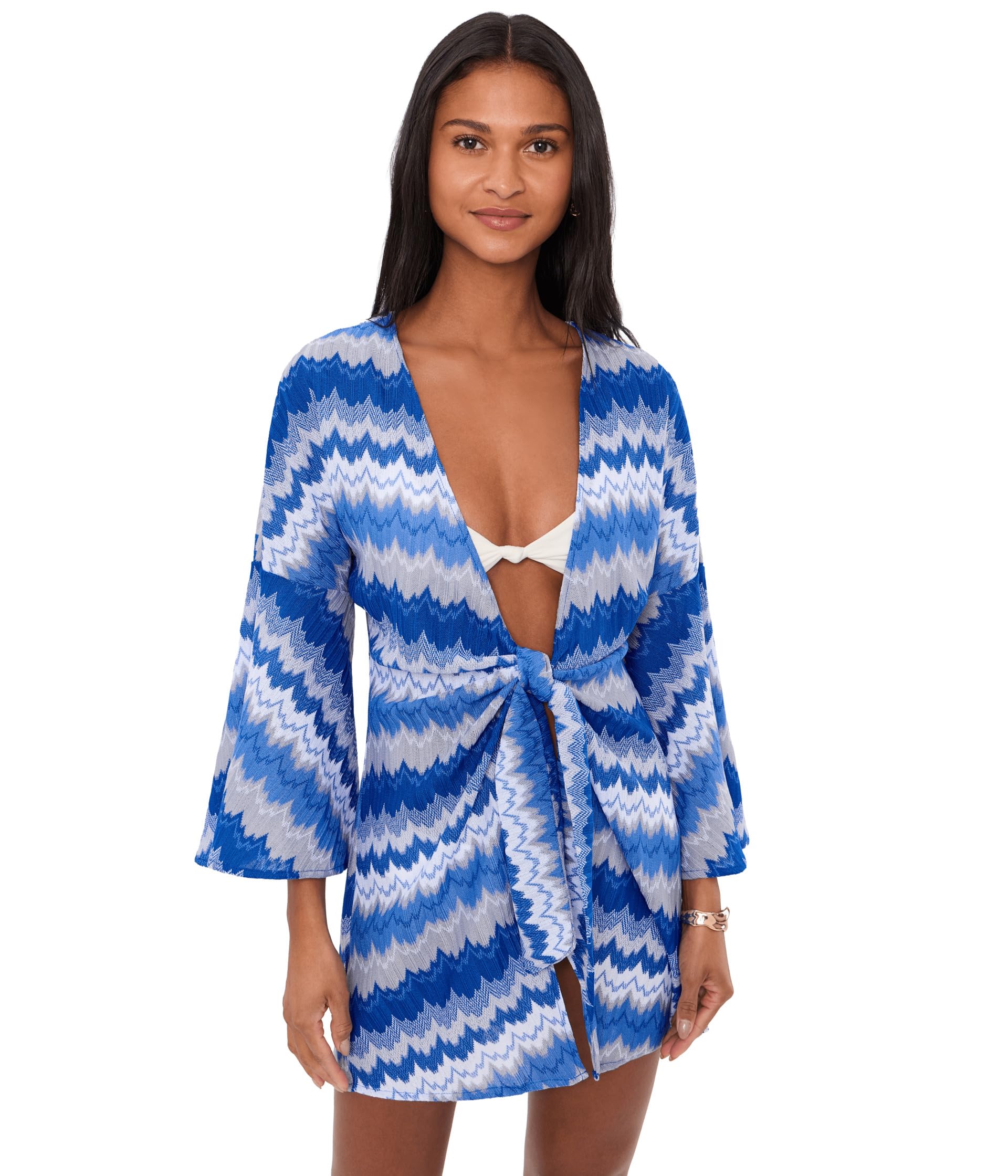 Тюник Santorini Textured Tie Front