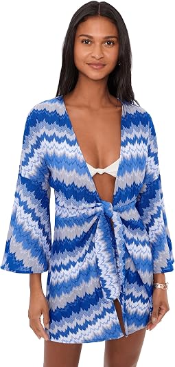 Santorini Textured Tie Front Tunic