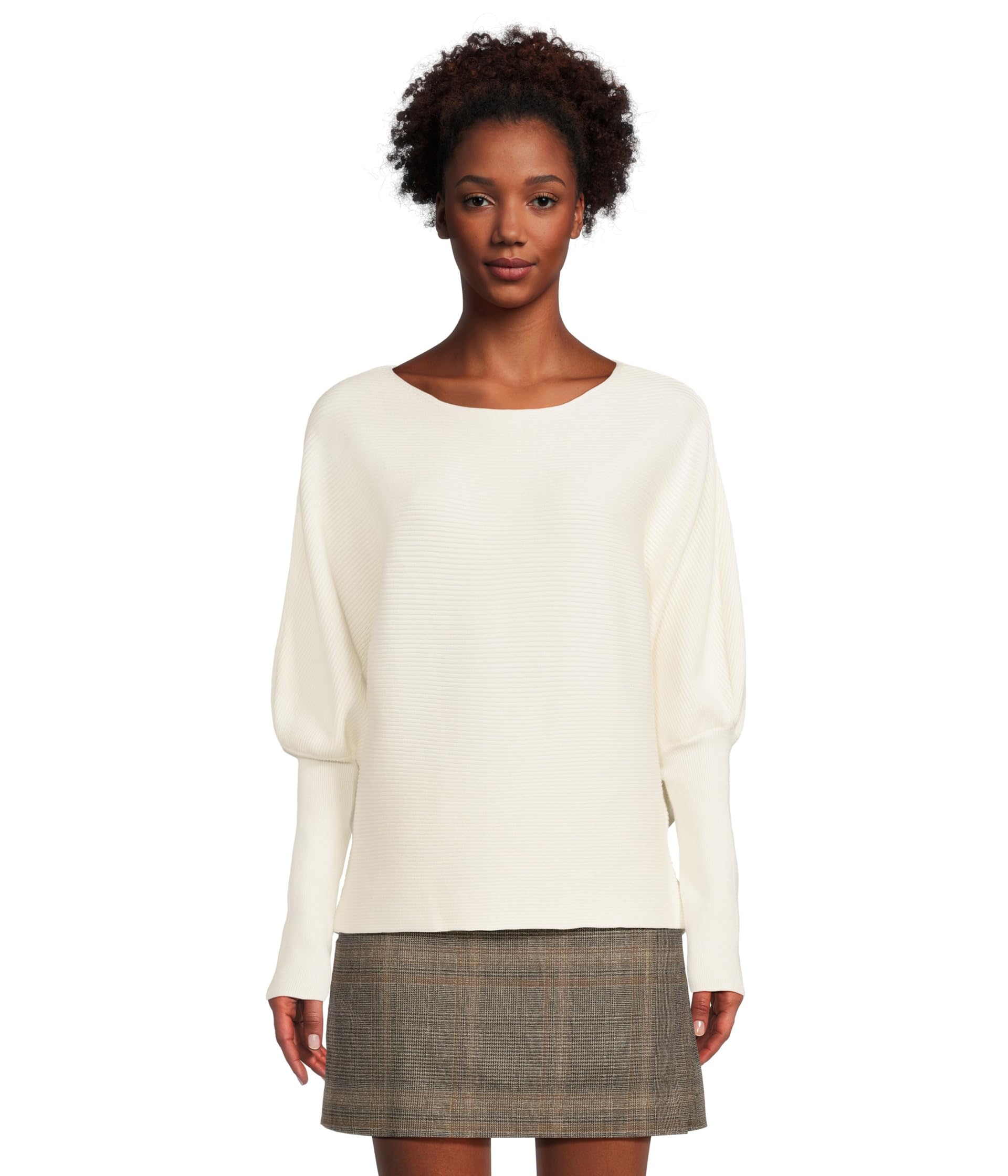 Long Sleeve Boat Neck Dolman Sweater