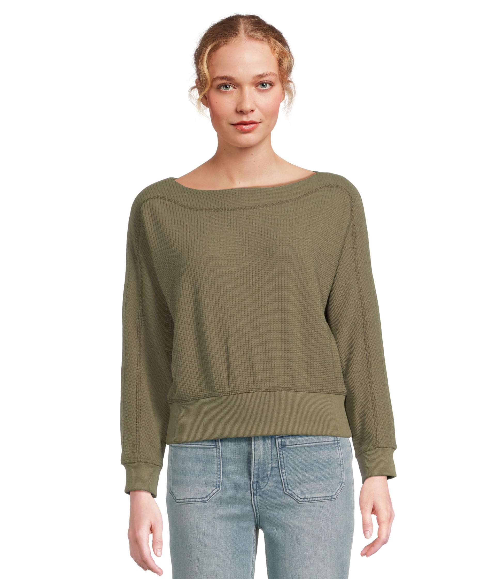 Топ Rib Trim Seamed