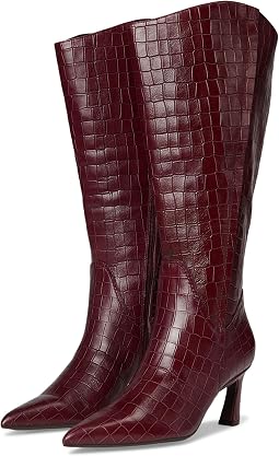 Cranberry Red Croco Leather