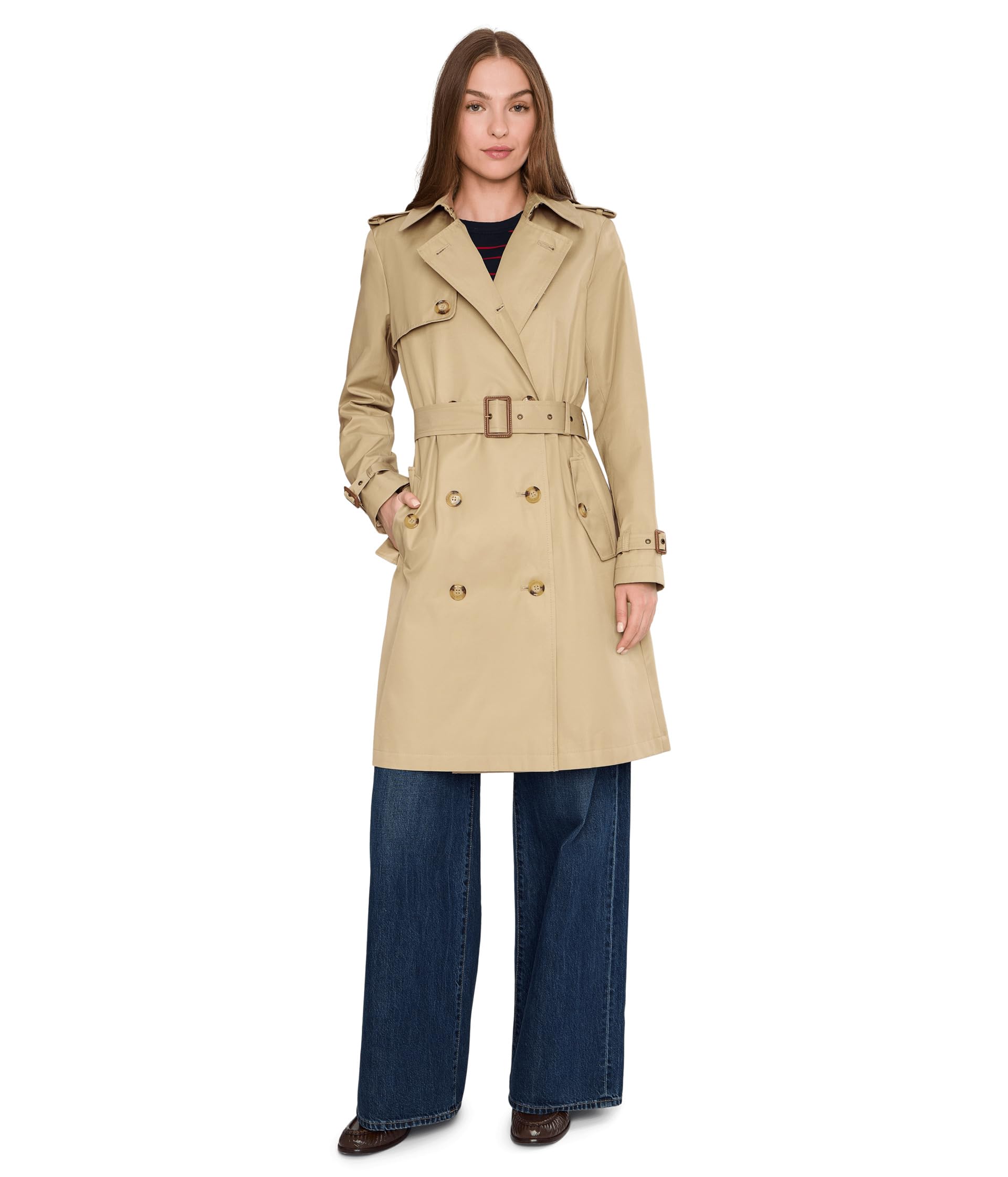 Женский плащ Db Belted Rain 38" Lauren Ralph Lauren